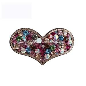 Heart Hair Accessory with Multi Rhinestone Hair Clip for Girls