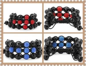 Hot Disco Ball Bracelet Jewelry, Fashion Three Row Crystal Beads Bracelet, New Beads Bracelet Jewelry (3374)