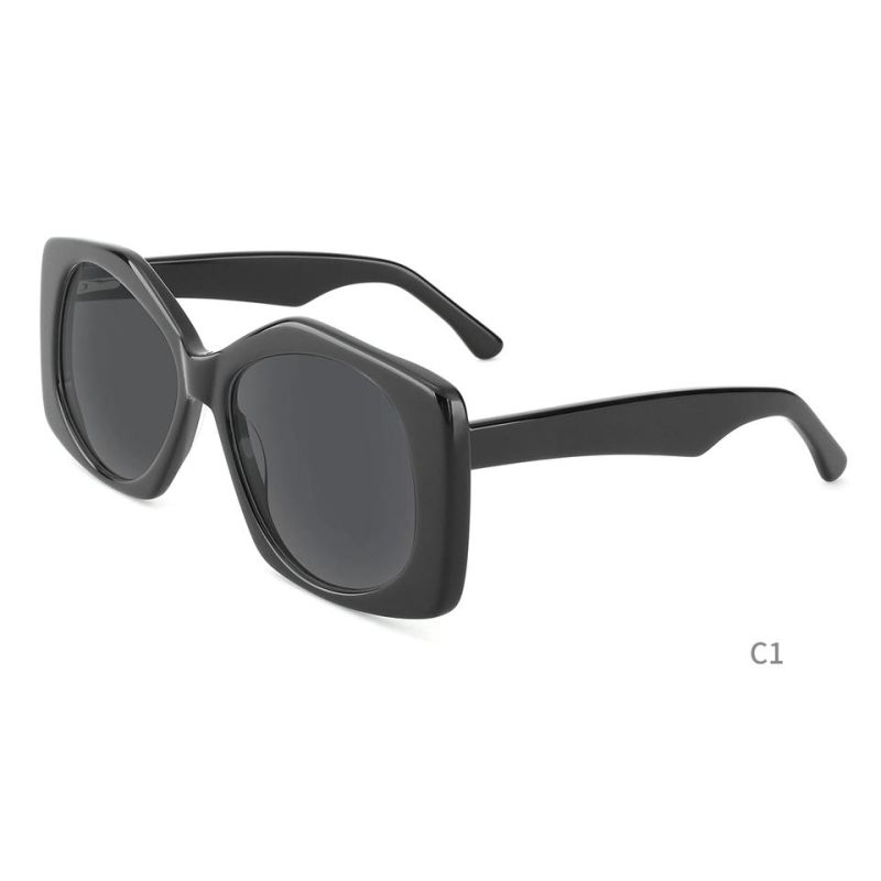 2022 Hot Sale New Acetate Fashion Style Sunglasses Polarized Sunglasses Red Shinning Sunglasses