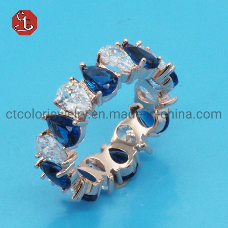 Luxury Gem Stone Earring Oval Shape Silver Jewelry