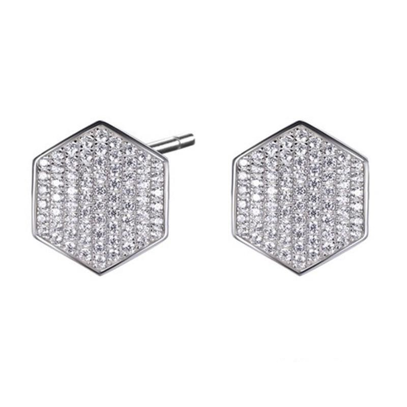 925 Stering Silver Classic Stud Round Earring for Women