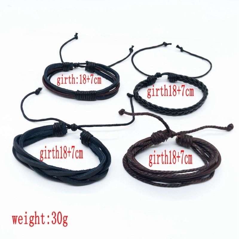 Bracelets & Bangles Men Jewelry Boyfriend Gift Leather Bracelets