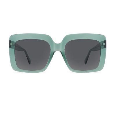2022 High Quality Fashion Big Size Square Sunglasses Injection Acetate Customizable Sunglasses