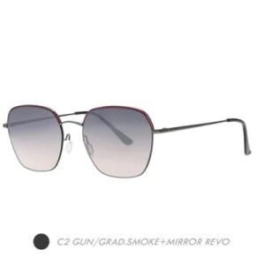 Metal&Nylon Lens Sunglasses, Square New Fashion Frame, M9011-2