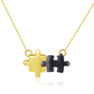Golden and Black Turkish Choker Collarbone Chain Necklace for Man