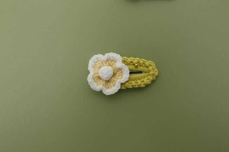Crochet Flower Snap Hair Clips Ym256