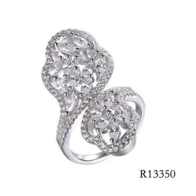 Luxury Style 925 Sterling Silver CZ Ring