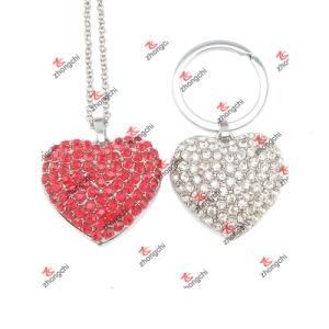Custom Alloy Crystal Heart Charms Pendant for Gifts (CJN60103)