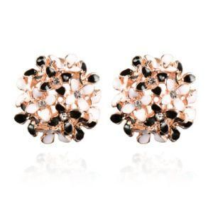 2017 Boucle D&prime;oreille Crystal Flower Clover Earring