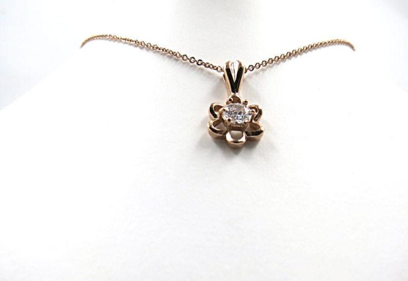 Jewellery Lotus Pendant with Gold Plated