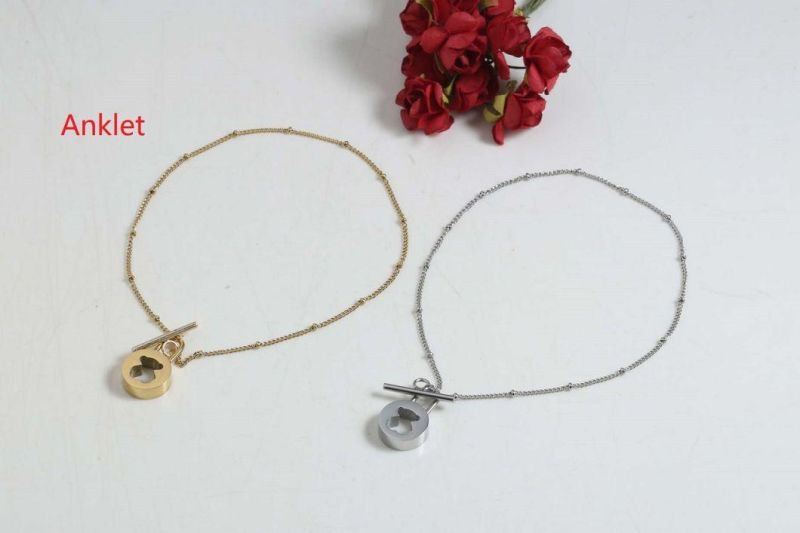 Manufacturer Customized High-Quality Jewelry Wholesale Women′s Anklet Fashion Stainless Steel