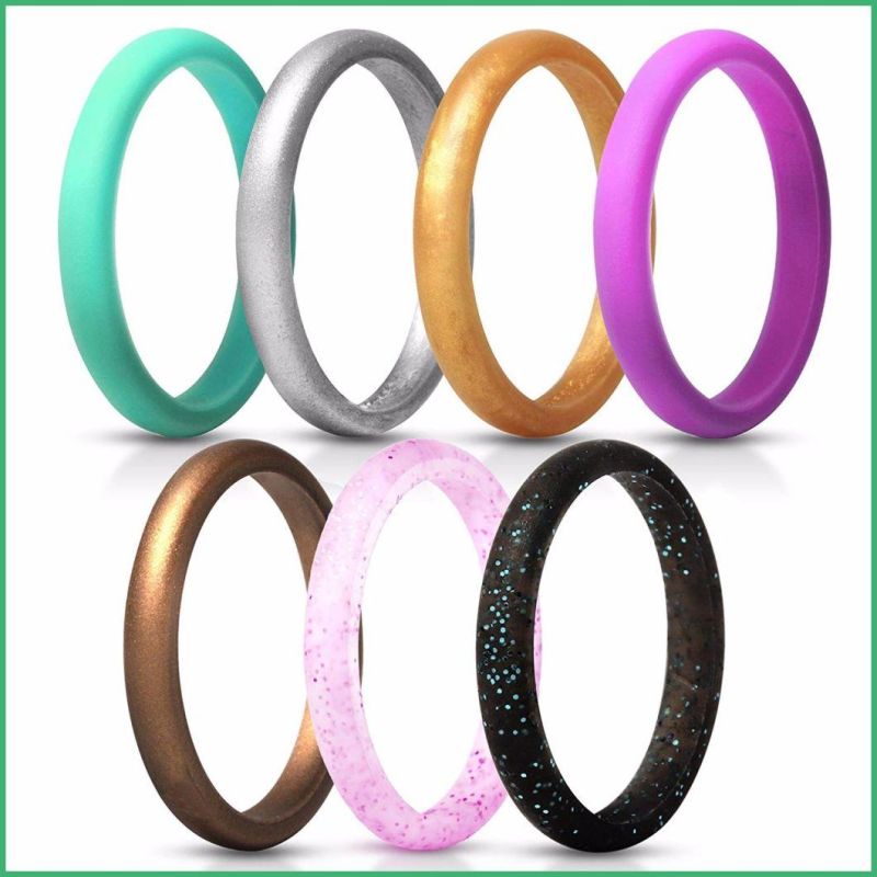 Customized High Quality Silicone Fashion Ring for Promotional Gifts