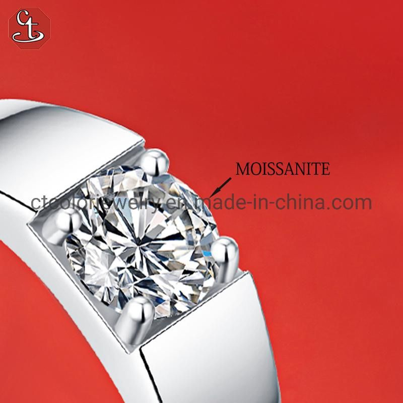 Trendy Jewelry Mens Moissanite Diamond Wedding Ring NEW Arrival Fashion Jewellry