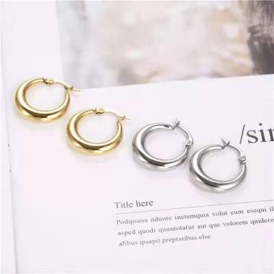 Simple Fashion Hollow Stainless Steel Jewelry Earring