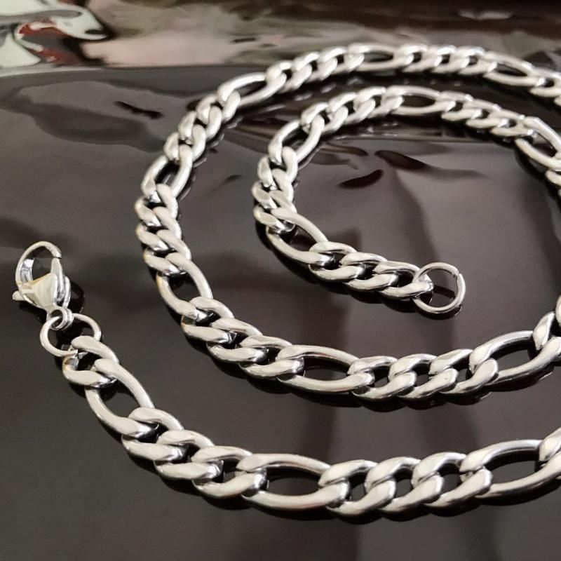 Fashion Men and Women Figaro Stainless Steel Necklace Jewelry Chain