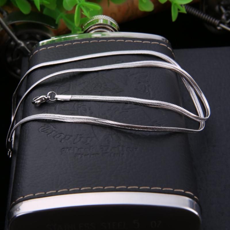 Fashion Accessories Push Secret Snake Chain Stainless Steel Jewelry Necklace