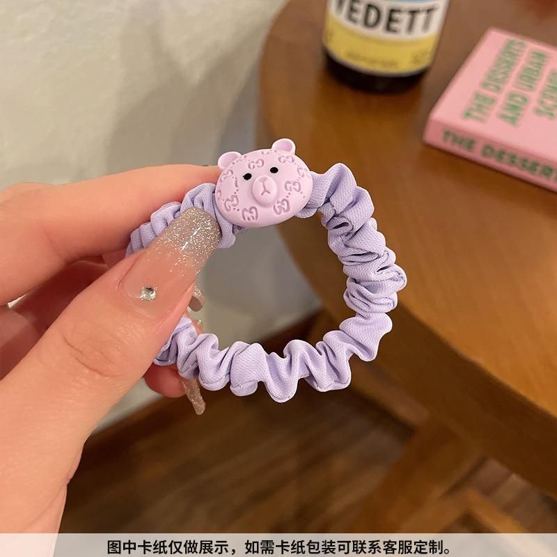 2022 New Very Peri Hair Ring Korean Hair Rope Purple Rubber Band Ball Hair Accessories