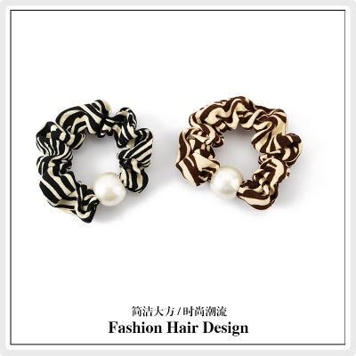 Fashion Jewelry Vintage Pearl Large Intestine Temperament Hair Ring
