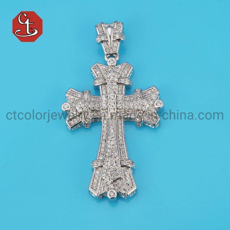 Crucifix Jesus Cross Silver or Brass Necklace Pendant Jesus Christ Crucifix Necklaces Jewelry Men and Women