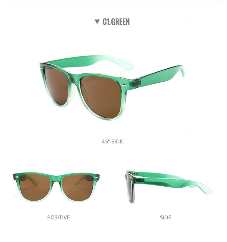 Wholesale 2022 Classic Unisex Eyeglass Promotional Cheap Black Polarized Sunglasses