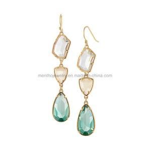 Long Resin Drop Earring Fashion Gold Jewelry for Women