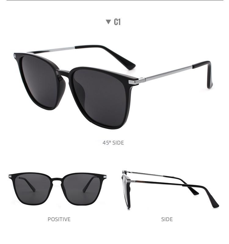 2022 Fashion Retro Vintage Buffs Square Frame Sunglasses Trendy Sunglasses for Unisex