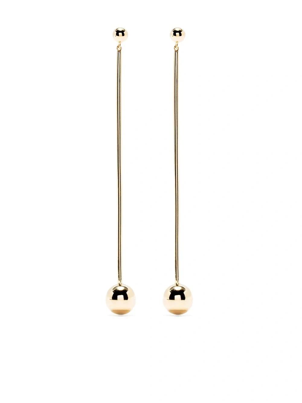 Fashion Simple Long Chain Circle Earrings Jewelry