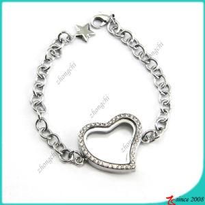 Floating Heart Locket Bracelet for Girl (LB16041202)