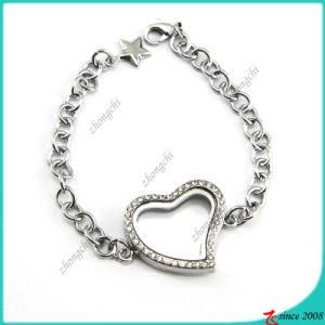 Floating Heart Locket Bracelet for Girl (LB16041202)