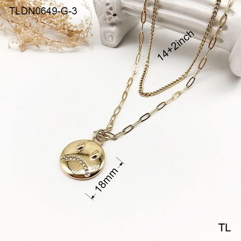Manufacturer Custom High Quality Fashion jewellery New Arrivals Women 18K Stainless Steel Chain Necklace Gold Plated Designer Jewelry