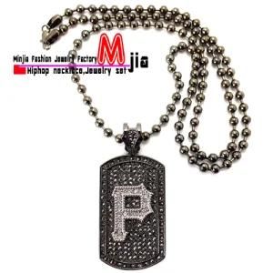 New Iced out Pittsburg Dog Tag Pendant Necklace (MP819)