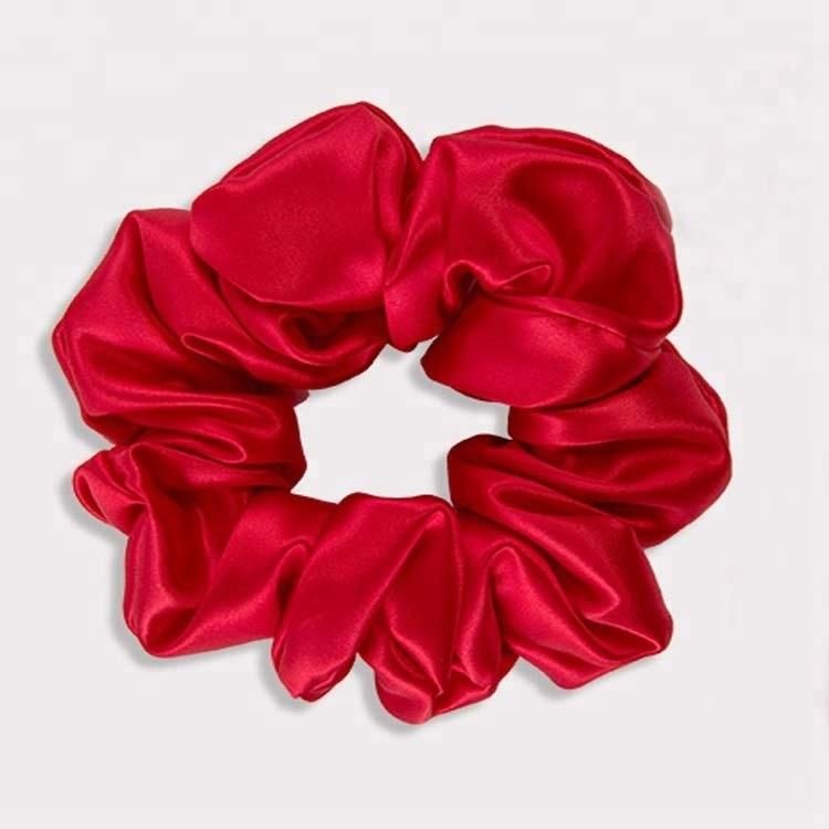 Large Silk Scrunchies for Hair Elastic Hair Bands Premium Scrunchy Hair Ties Ponytail Holder