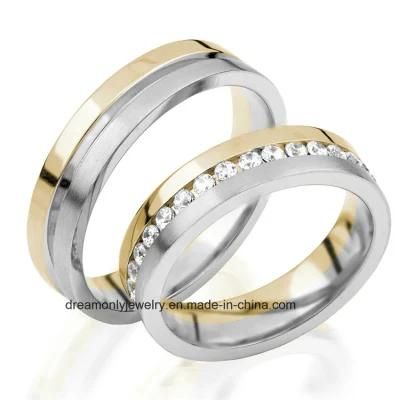 Factory Manufacture Top Quality Gold Plated Ring Wedding Ring