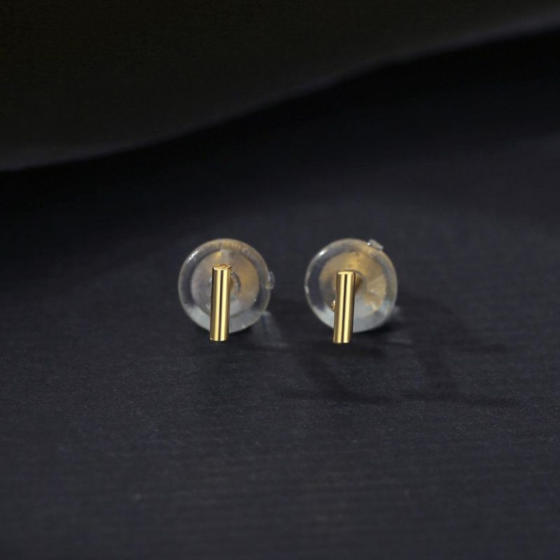 Fashion Jewelry 925 Silver Cylinder Earring