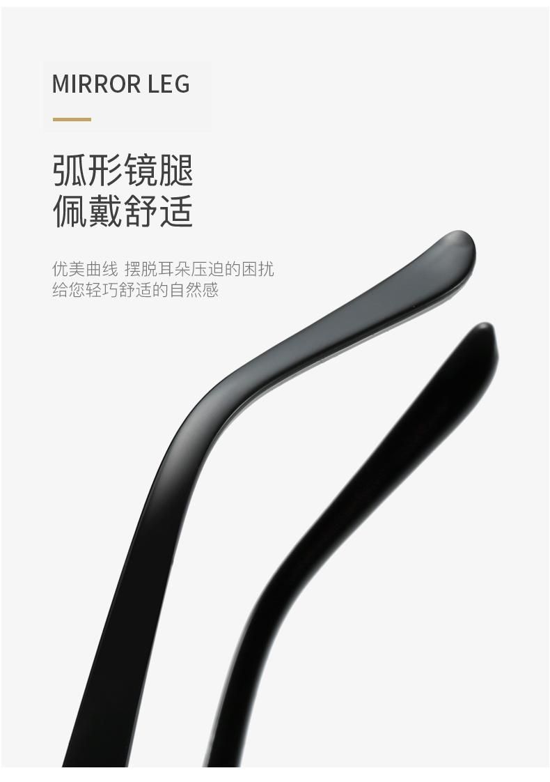 2022 Sunglasses New Anti-Blue Glasses Retro Cat Eye Bright Black Personality Glasses Frame Net Red Cross-Border Flat Glasses