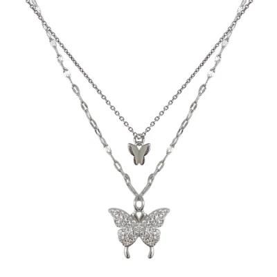 Double Butter Necklace Female Design Temperament Clavicle Chain Necklace