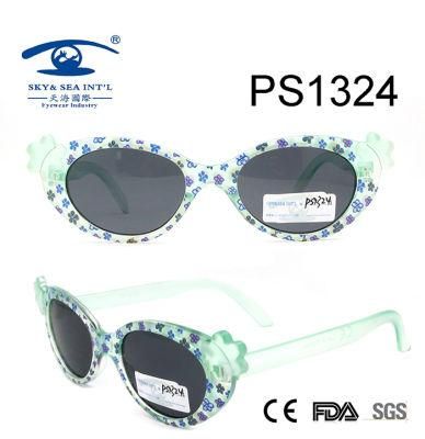 Cute Girl Colorful Children Kid Plastic Sunglasses (PS1324)