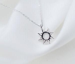 Charm Women Fashion Jewelry Silver Plate Ethnic Sun Totem Pendent Necklace