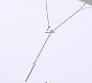 New Arrivals 2021 Double Pendant Long Chain Moon Star Stainless Steel Necklace
