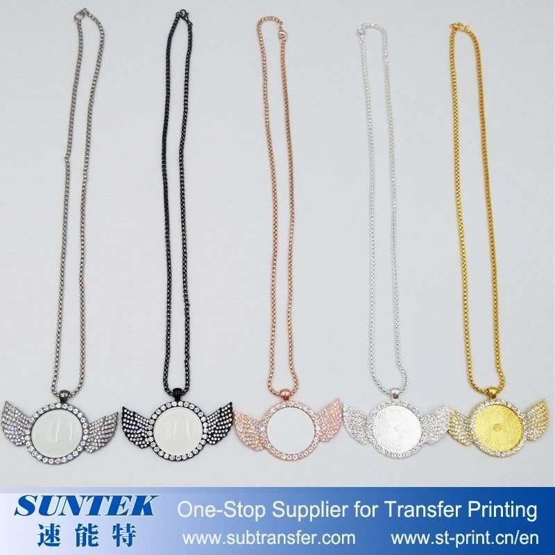 Hreat Shape-Blank Metal Necklace for Sublimation