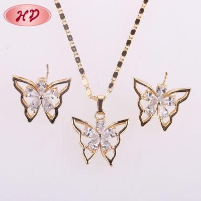 Costume Jewellery 18K Gold Plated Wedding Jewelry Set