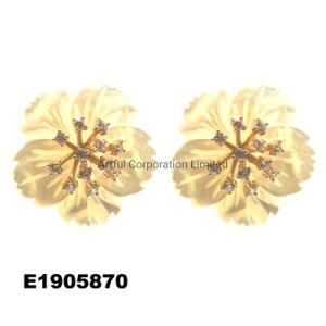 Factory Wholesale925 Silver Sterling Fashion Shining Shell Pearl Earring Jewelry