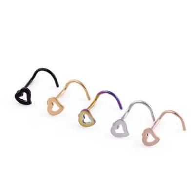 Stainless Steel Unisex Hypoallergenic Body Piercing Nose Ring