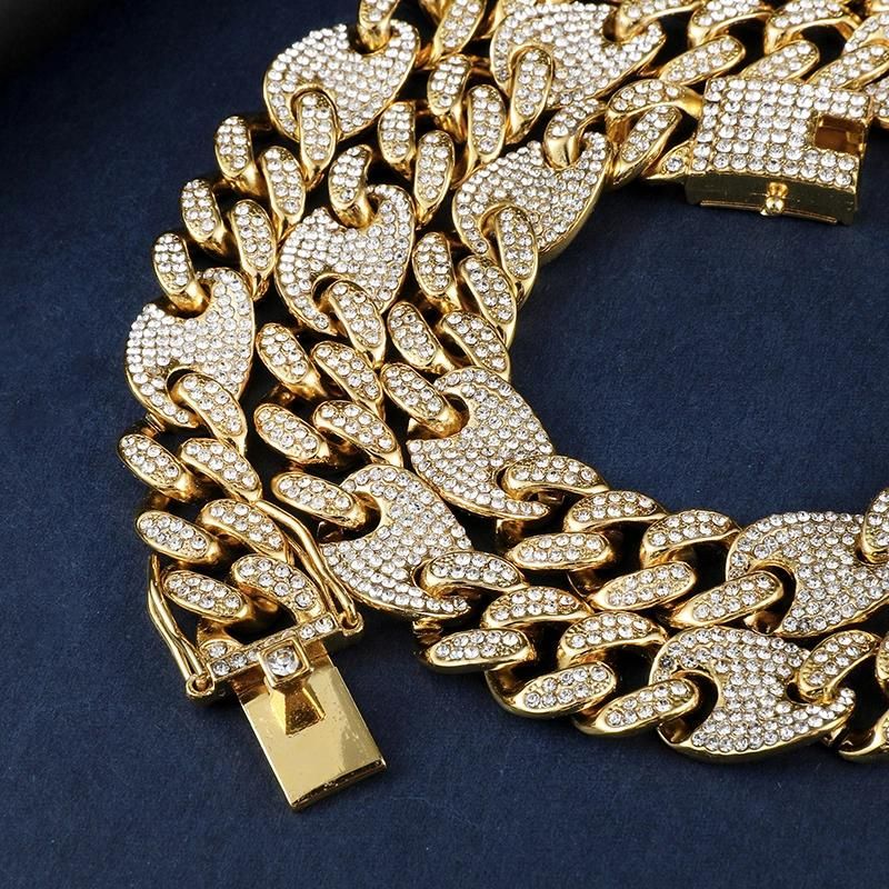 High Quality 1.2cm Copper Mens Tennis Chain Necklace