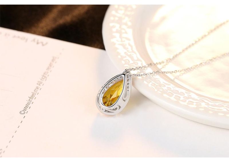 Australian Jewelry Necklace Inlaid Zircon with Copper Crystal