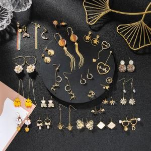 18K Gold Earring Steel Earrings Rose Gold Earrings