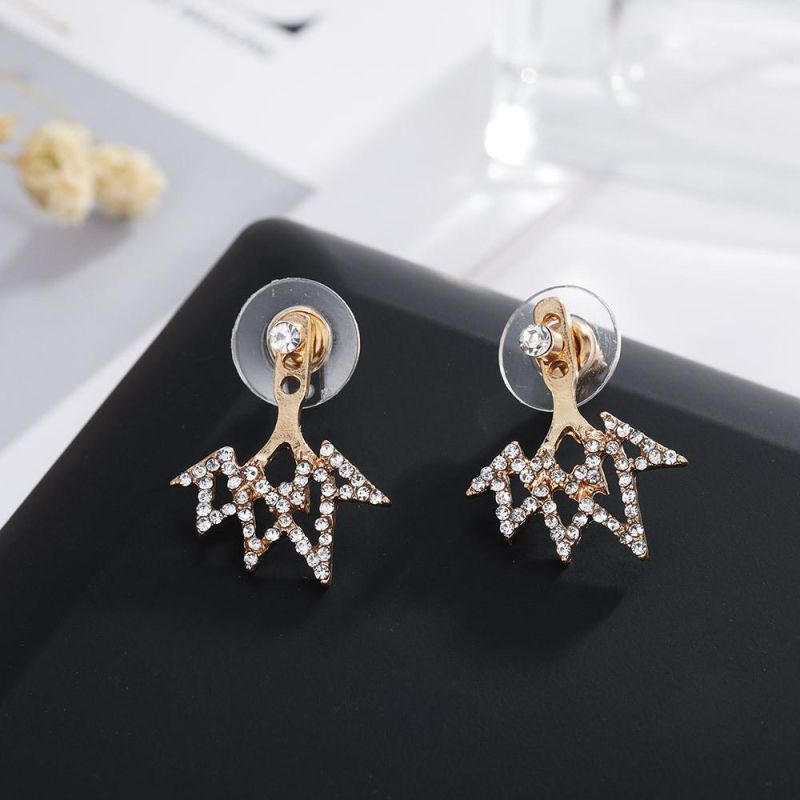 Diamond Jewelry Fashion Earring with Geometric Shapes