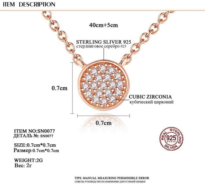 French Style Fashionable Clavicle Chain AAA Zircon Necklace