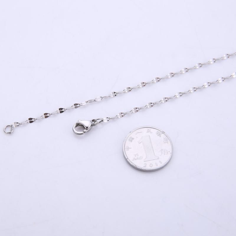 Custom Stainless Steel Jewelry Lip Chain Layering Necklace/Chain Accessories for Fashion Jewelry Making