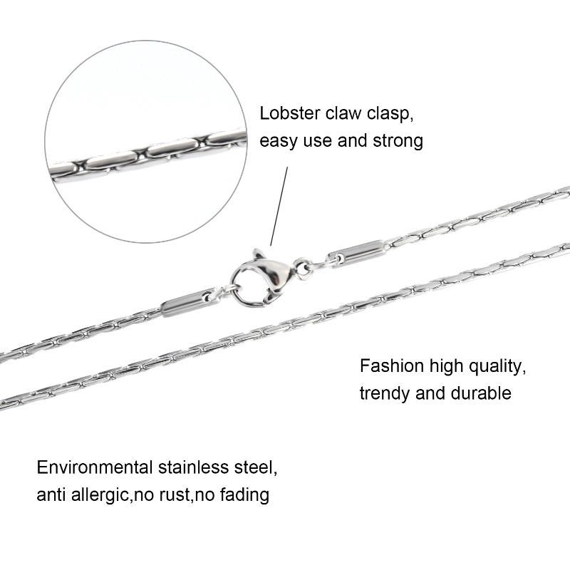 Popular Stainless Steel Round Wire Cable Boston Chain for Beaded Necklace Bracelet Design